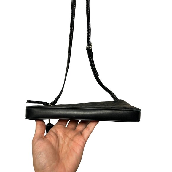 Coach Y2K Signature 2003 Vintage Black On Black Logo Crossbody Bag - L2J-6338 - Picture 12 of 16